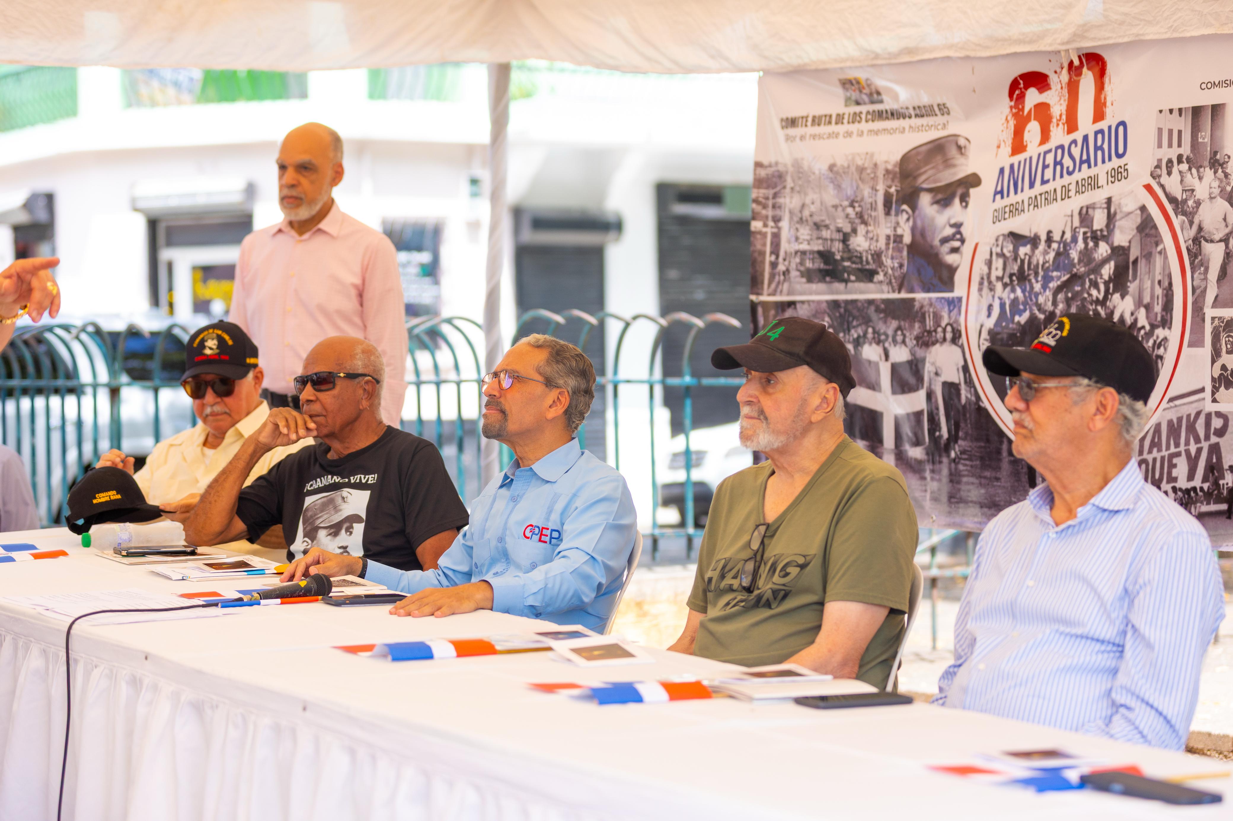 Efemérides Patrias y Comité Ruta de Los Comando recuerdan el 60 aniversario de la Revolución de Abril y la segunda intervención militar norteamericana